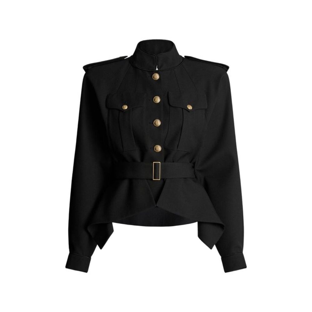 Balmain Women Wool Belted Jacket